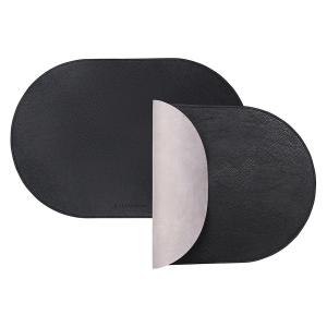 Салфетка сервировочная pool, 30х45 см, черная/светло-серая