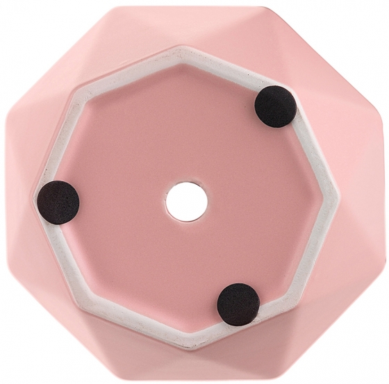 Горшок цветочный Rhombus 13X13X12 CM розовый 3