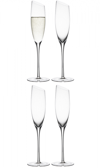Набор из четырёх бокалов для шампанского Geir 190 ml 1