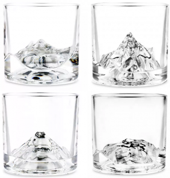 Набор из четырёх стаканов для виски Peaks 270 ml