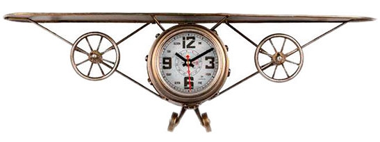 Часы настенные из металла Aviator 60X20X15 CM 1