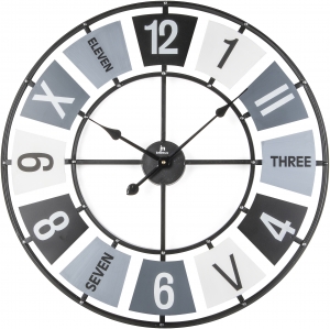 Кварцевые часы в металлическом корпусe Steel Ø68 CM