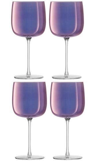 Набор из четырёх бокалов для вина Aurora 450 ml фиолетового цвета 2