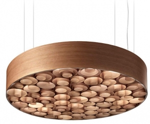 Люстра Spiro Suspension Lamp 15X96X96 CM коричневая