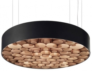Люстра Spiro Suspension Lamp 15X96X96 CM черно-коричневая
