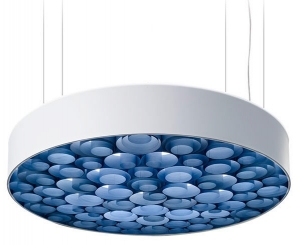 Люстра Spiro Suspension Lamp 15X96X96 CM бело-голубая