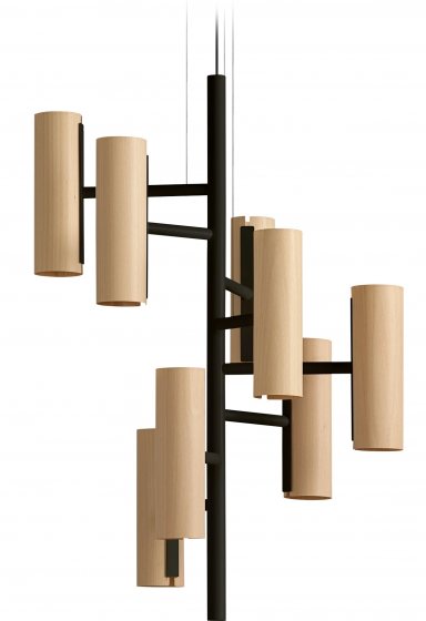Люстра Black Note Chandelier 50X50X100 CM Natural Beech 1