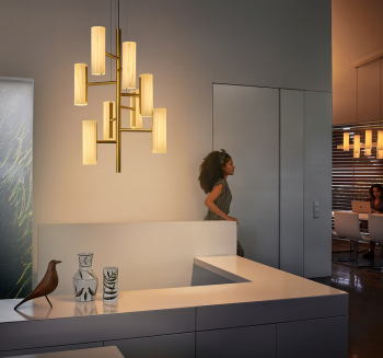 Люстра Black Note Chandelier 50X50X100 CM Ivory White