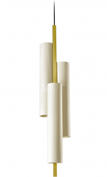 Подвесной светильник Black Note Triplet 17X16X90 CM Ivory White