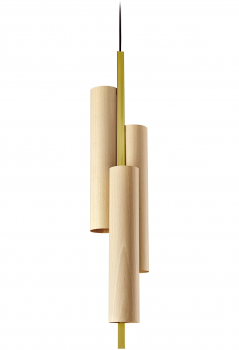 Подвесной светильник Black Note Triplet 17X16X90 CM Natural Beech