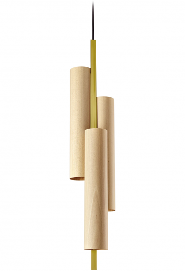 Подвесной светильник Black Note Triplet 17X16X90 CM Natural Beech 1
