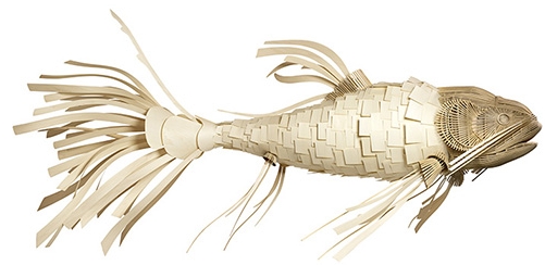 Подвесной светильник в форме рыбы KOGOI 220X130X120 CM белый 1