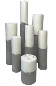 Декоративные свечи ConcreteWax 7X7X65 / 10X10X50 / 10X10X43 / 7X7X40 / 7X7X3 / 7X7X35 / 10X10X17 CM