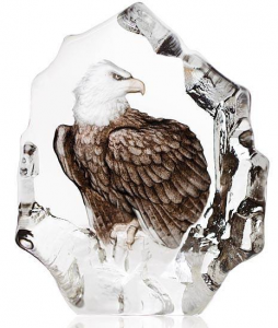 Скульптура из хрусталя Wildlife Bald Eagle 11X14 CM
