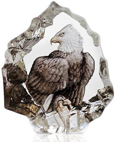 Скульптура из хрусталя Bald Eagle 6X7 CM 1