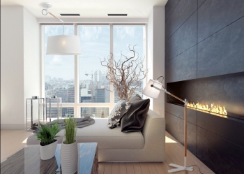 Торшер Nordica 25X60X130 CM белого цвета