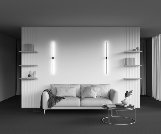 Настенный светильник Pars черный, алюминий 5