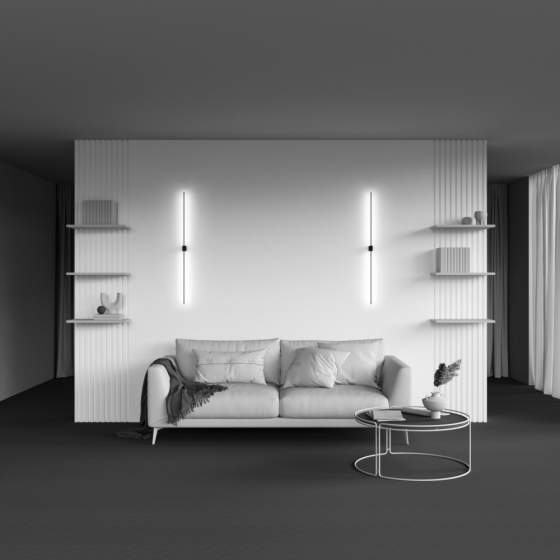 Настенный светильник Pars черный, алюминий 11