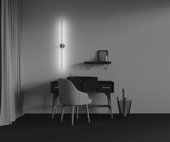 Настенный светильник Elegant латунный 5