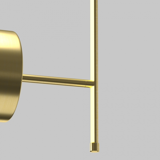 Настенный светильник Elegant латунный 8