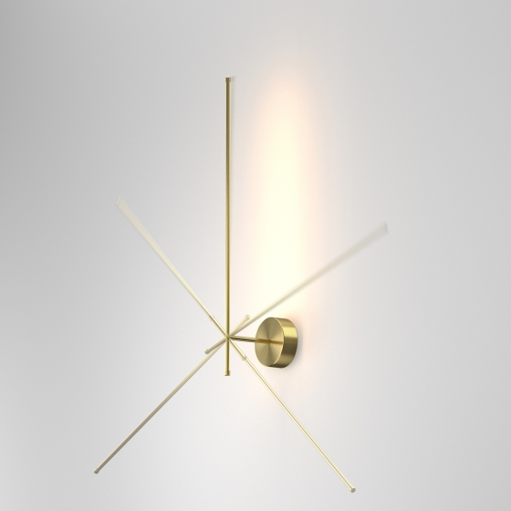 Настенный светильник Elegant латунный 6