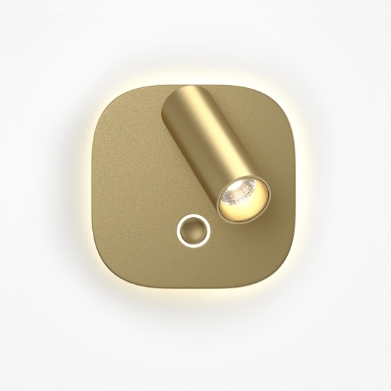 Настенный светильник Эго матовое золото 3