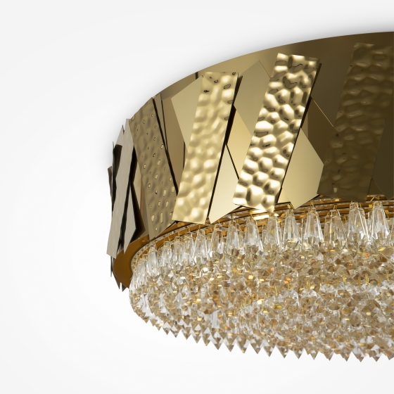 Потолочный светильник Artistico латунный 5 плафонов 6