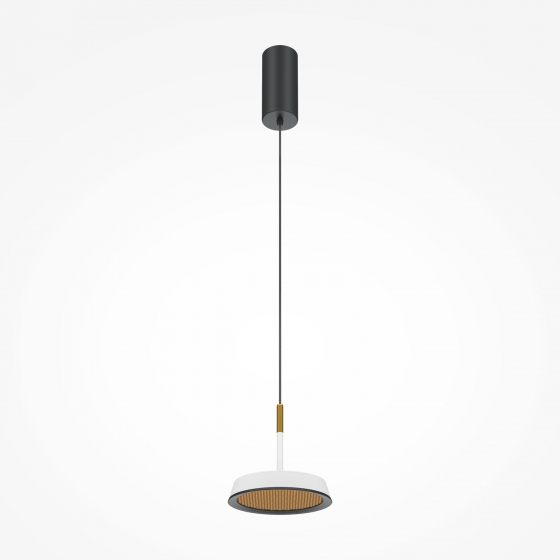 Подвесной светильник Эль черный, белый и золотой 17