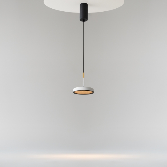 Подвесной светильник Эль черный, белый и золотой 8