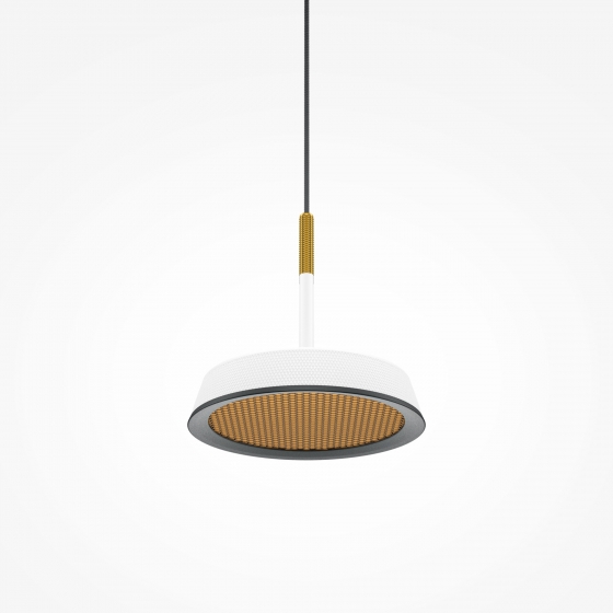 Подвесной светильник Эль черный, белый и золотой 14