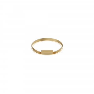 Потолочный светильник Rim латунь, белый абажур