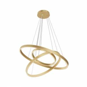 Подвесной светильник Rim латунь, белый абажур