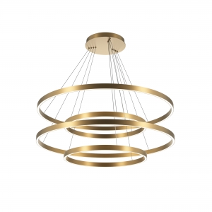 Подвесной светильник Rim латунь белый 100 см