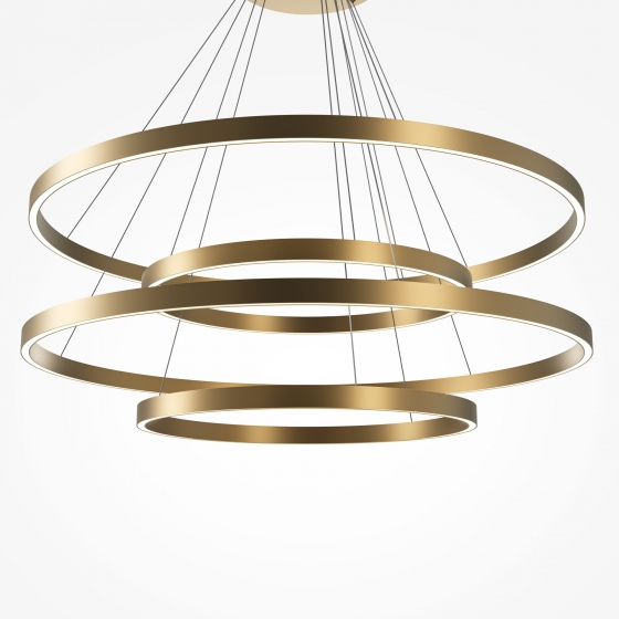 Подвесной светильник Rim латунь белый 100 см 10