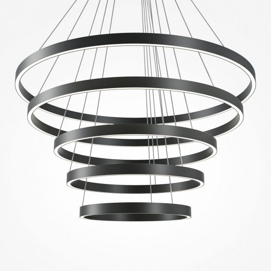 Подвесной светильник Rim черный белый 900мм 12