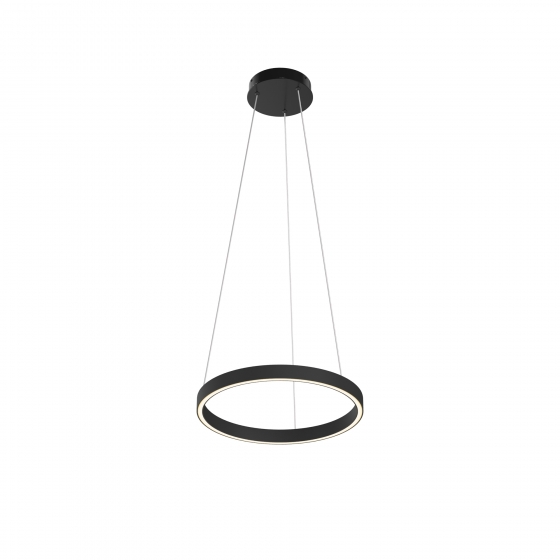 Подвесной светильник Rim черный, белый абажур 1