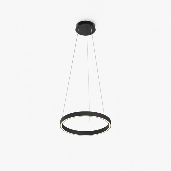 Подвесной светильник Rim черный, белый абажур 3