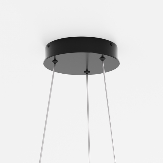 Подвесной светильник Rim черный, белый абажур 5