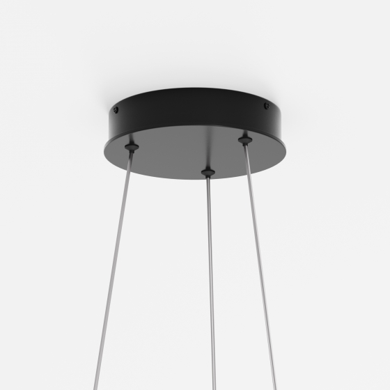 Подвесной светильник Rim черный, белый абажур 5