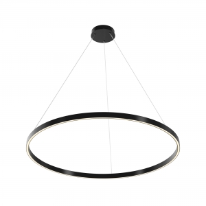 Подвесной светильник Rim черный, белый абажур