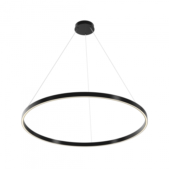 Подвесной светильник Rim черный, белый абажур 1