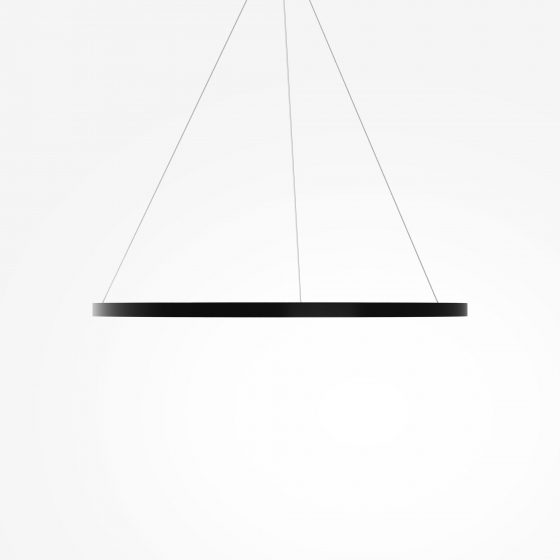 Подвесной светильник Rim черный, белый абажур 4