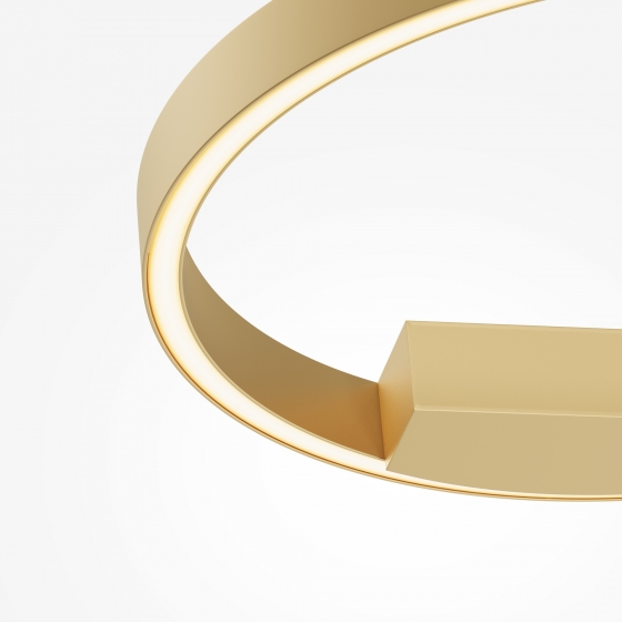 Настенное светильник Rim латунь, белый абажур 2