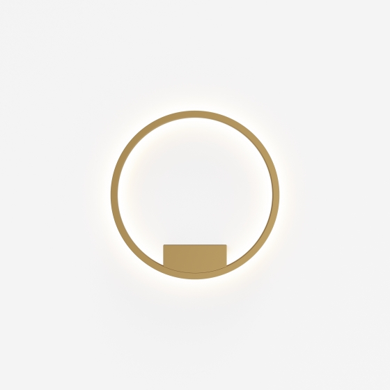 Настенное светильник Rim латунь, белый абажур 3