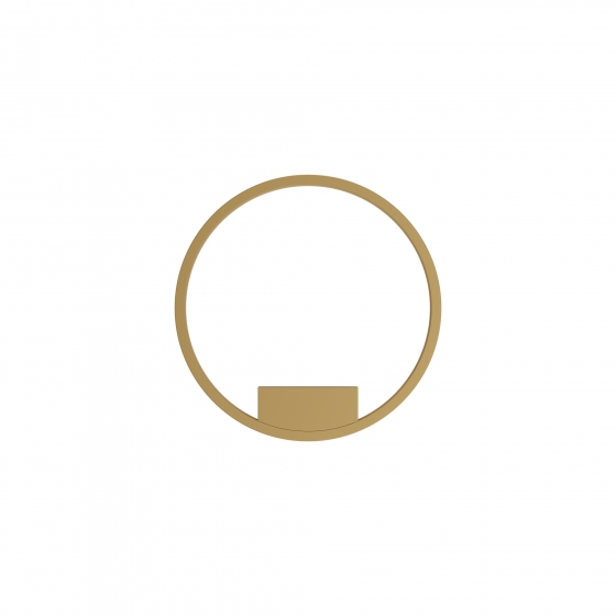 Настенное светильник Rim латунь, белый абажур 1