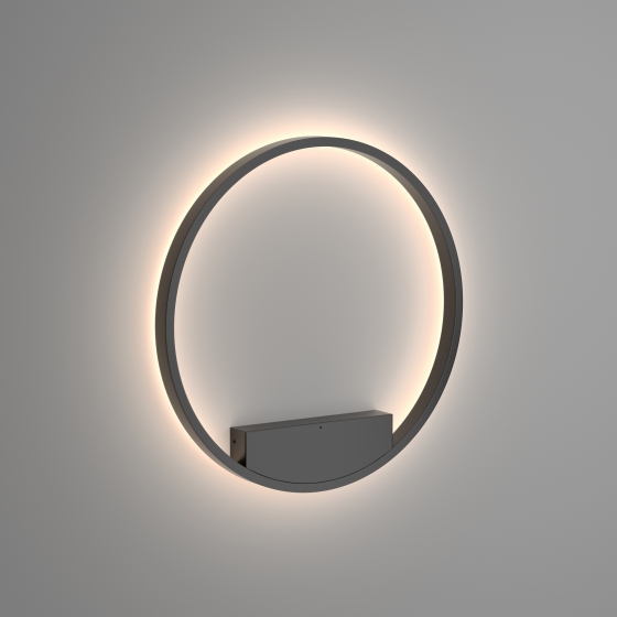 Настенный светильник Rim черный, круглый, 60 см 1