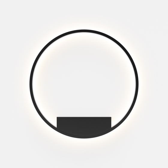 Настенный светильник Rim черный круглый 60 см 3