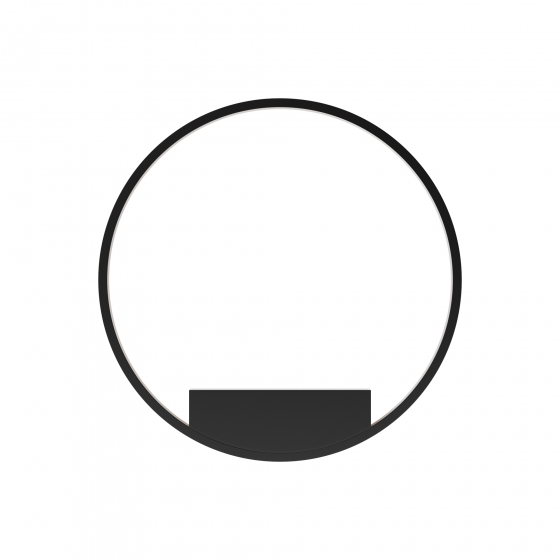 Настенный светильник Rim черный круглый 60 см 1