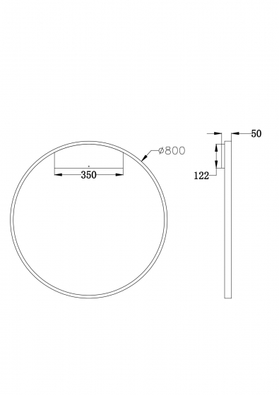 Бра Rim латунь, белый, 800 мм 4