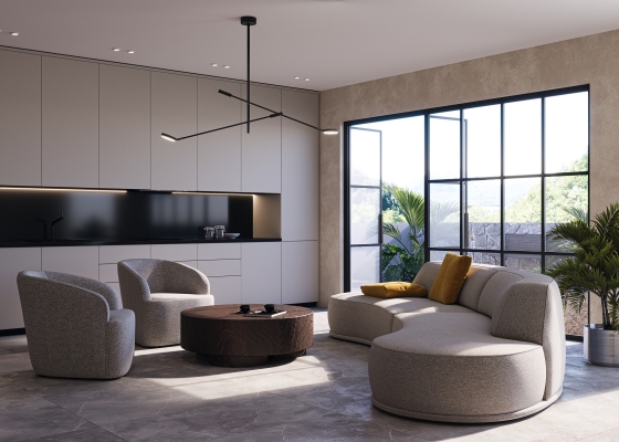 Потолочный светильник Fad черный 1125 мм 3